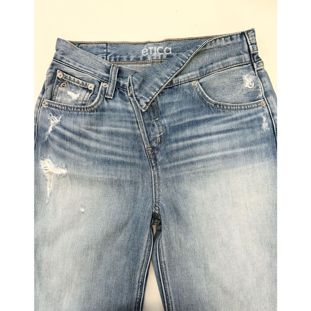 Etica Neli Womens‎ Medium Wash Blue Wide-Leg Jeans Size 25 0